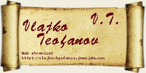 Vlajko Teofanov vizit kartica